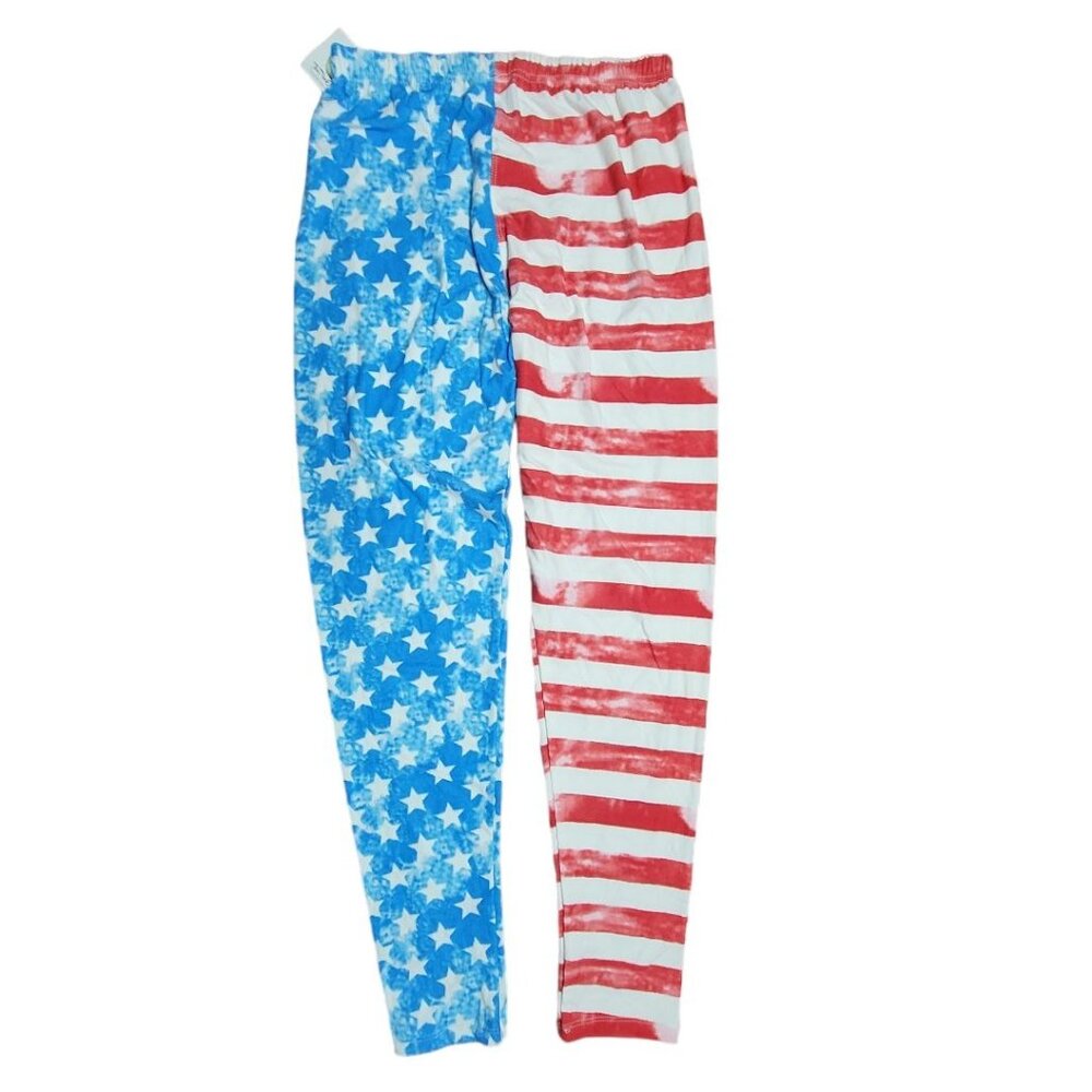 American Flag‎ Leggings Patriotic Independence Womens Plus Size 18 Boutique